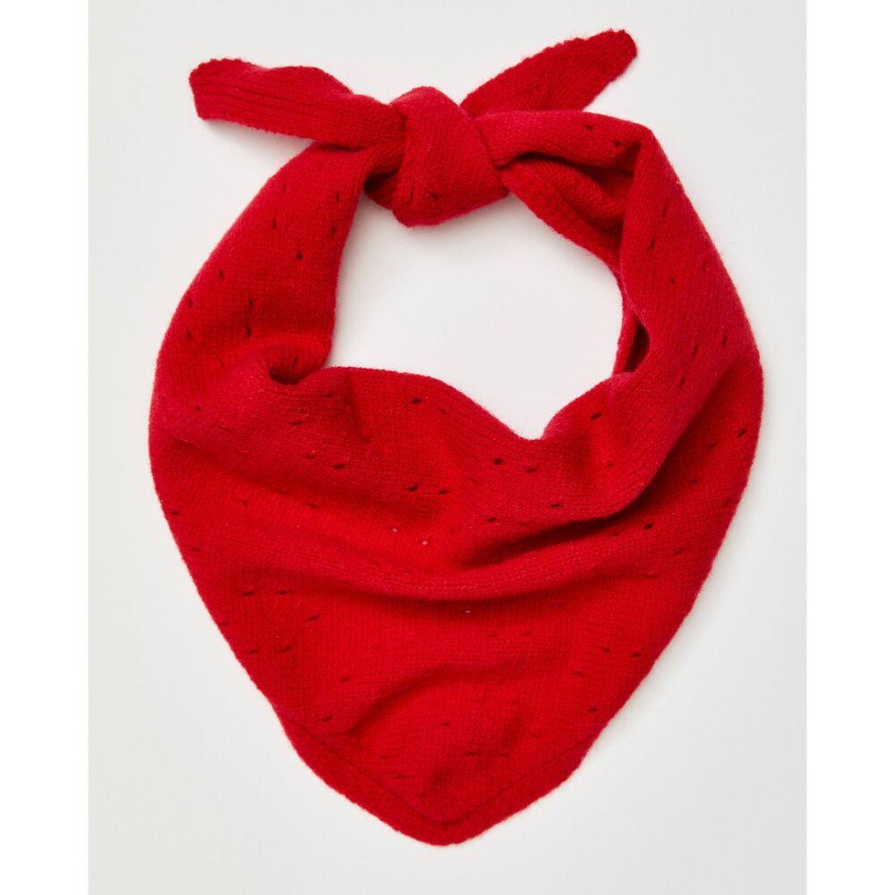 FREE PEOPLE Triangle Essential Scarf / Red - Picture 2 of 8